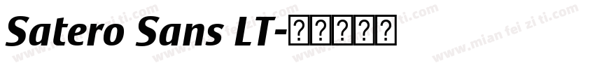 Satero Sans LT字体转换